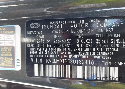 2025 Genesis Gv70 2.5T Awd from USA, damaged, VIN KMUMADTB5SU182418